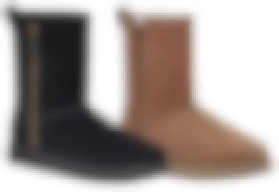 Product collage of Zip up Ugg boots
