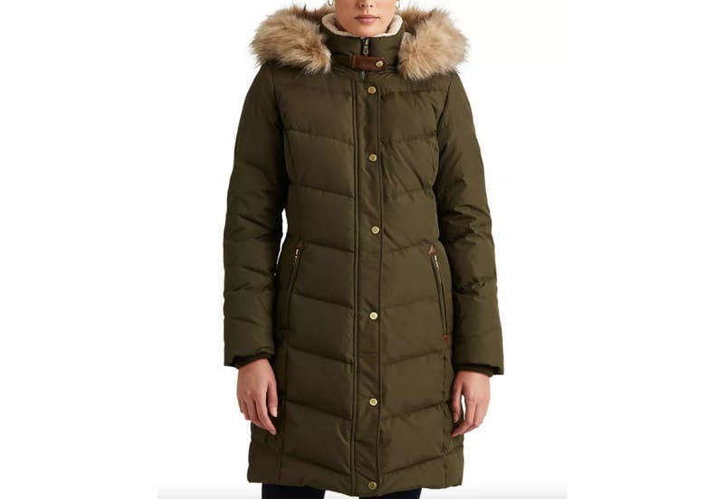 macy's polo womens coats