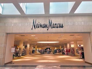 the front of a Neiman Marcus department store from inside the mall