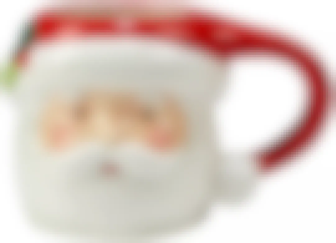 vintage santa mugs - A Certified International Holiday Magic Santa 3D Mug on a white background