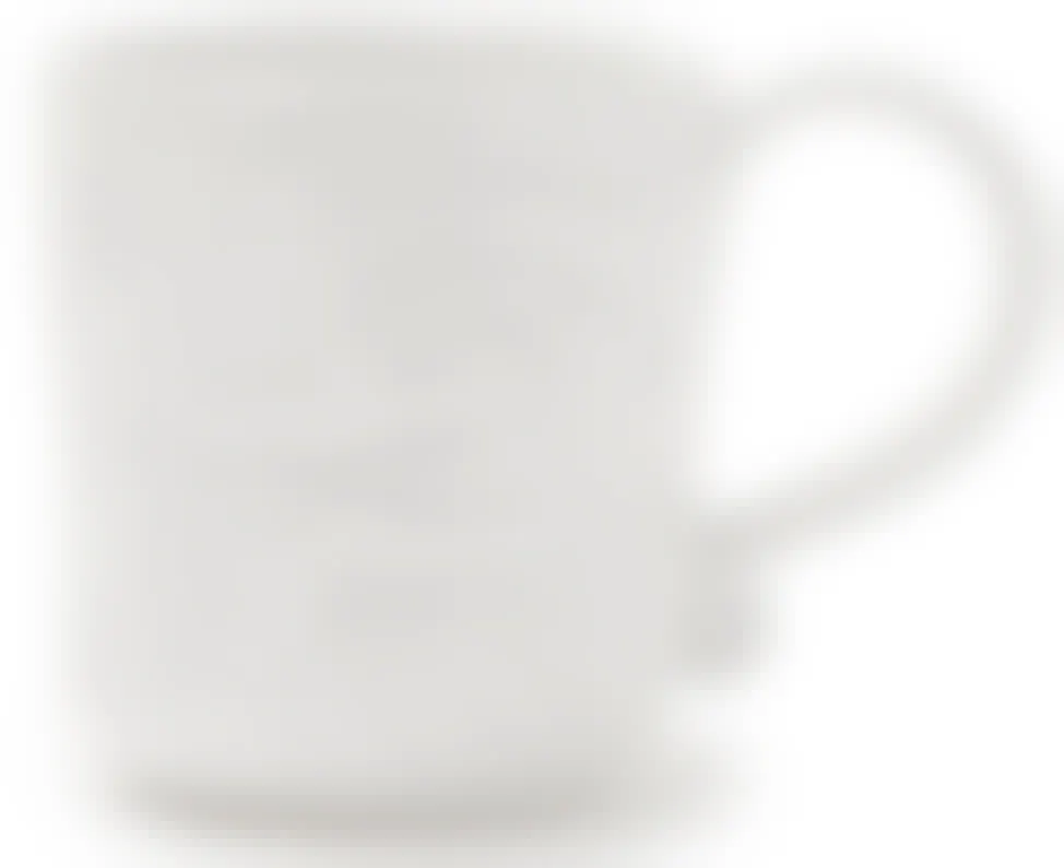 vintage santa mugs - A White Embossed Santa Face Mug on a white background