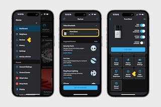 phones showing steps how to change your Ring doorbell notification sound
