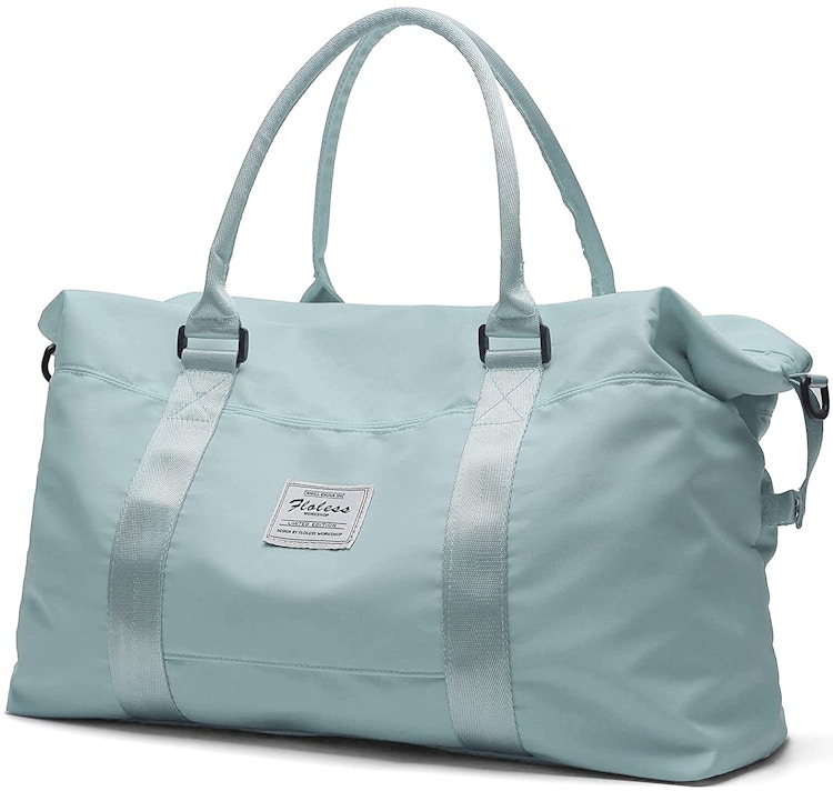 a gym bag on a white background
