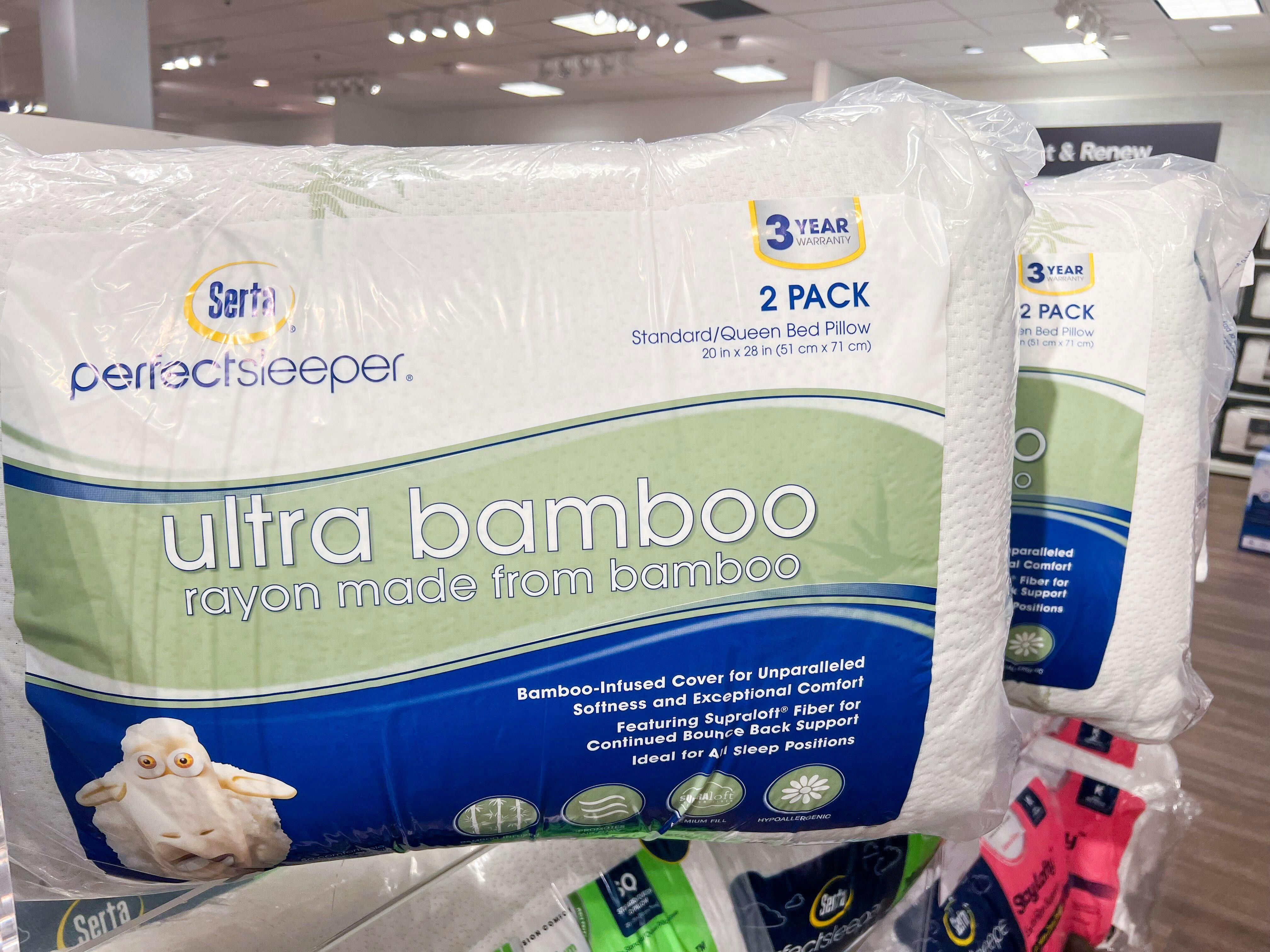 serta bamboo pillows