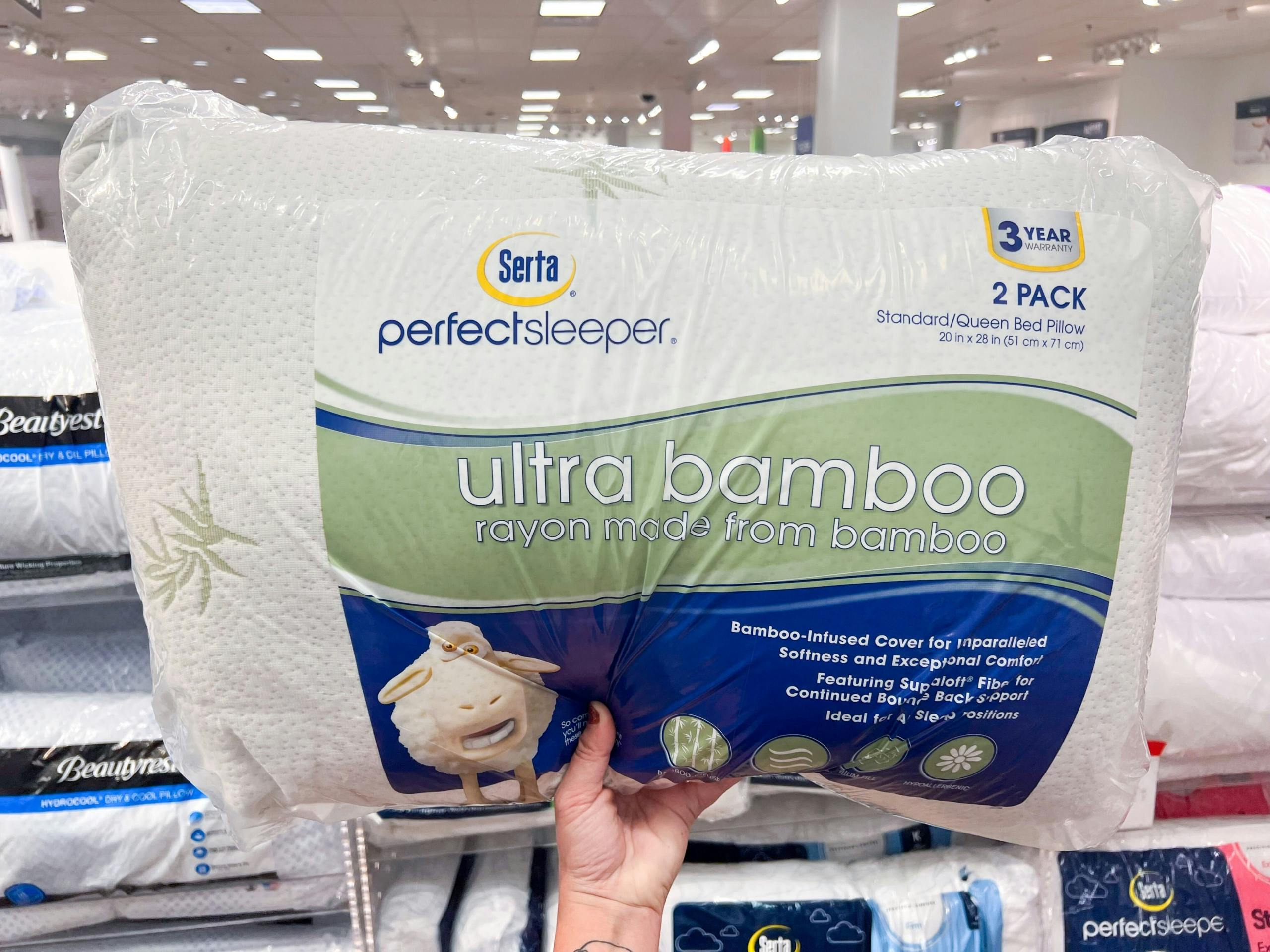 serta bamboo pillows