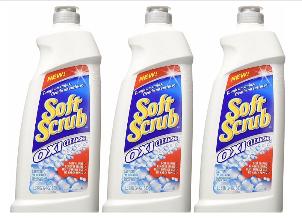 soft scrub on glass stove top