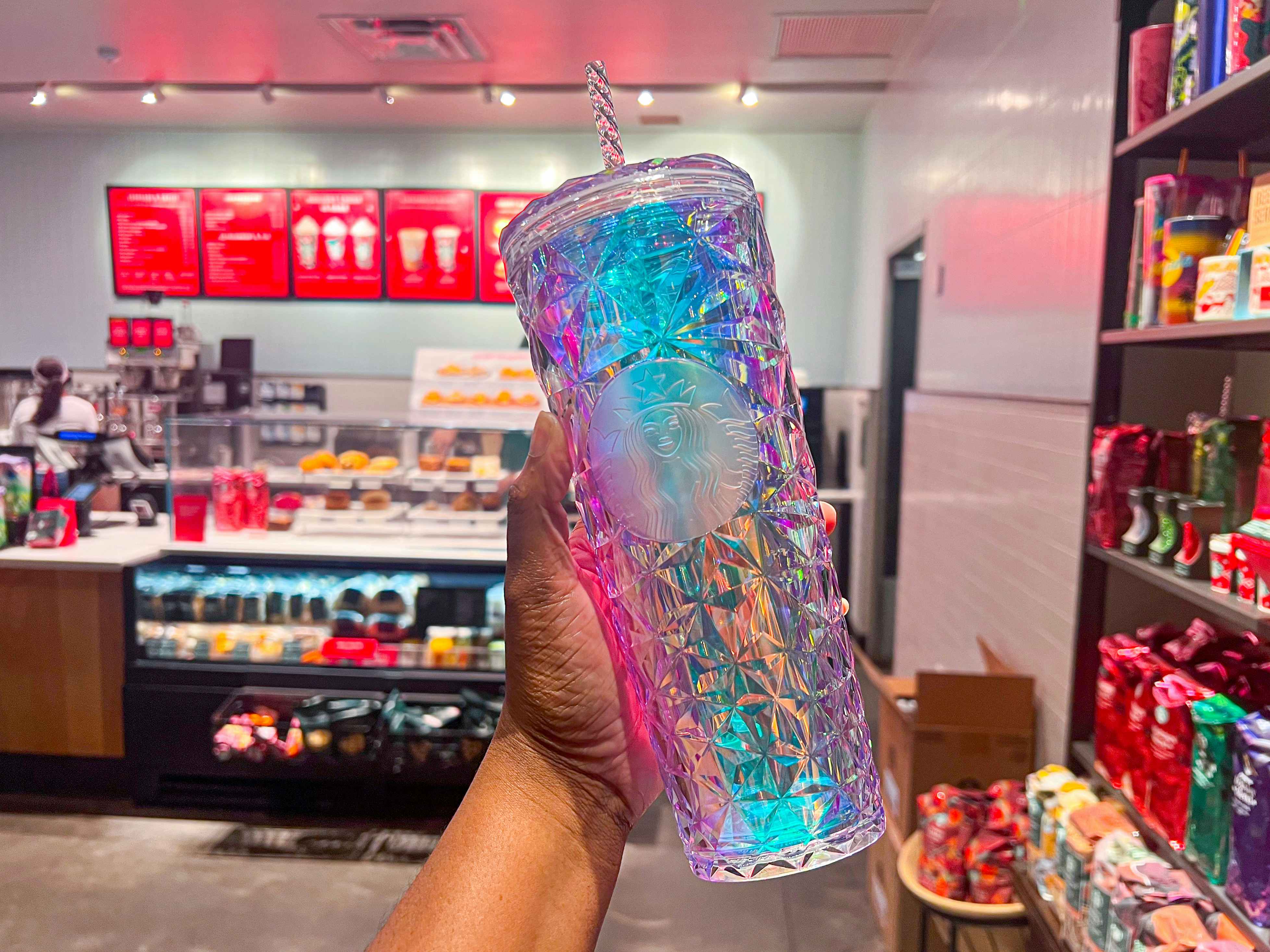 Starbucks Is Selling Iridescent Tumblers In Some Grocery Stores