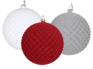 Flocked Durian Ball Ornaments