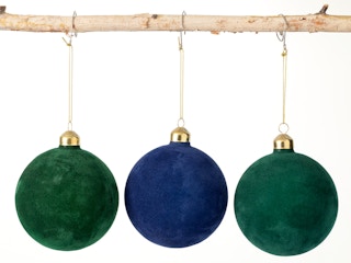 Velvet Ball Multicolor Ornaments