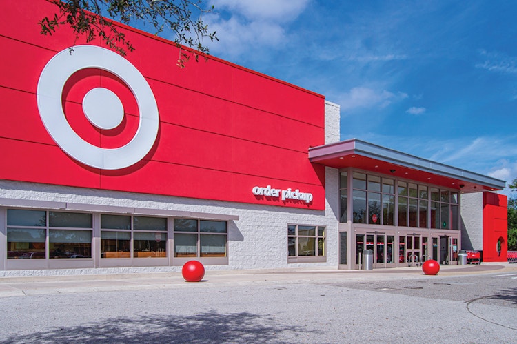The exterior of a Target store
