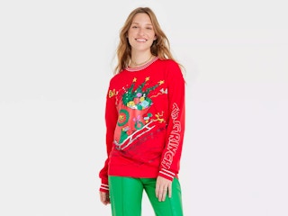 Women's Grinch sweatshirt from Target