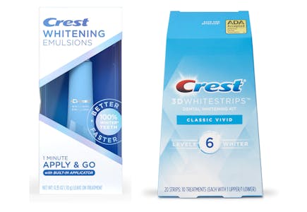 2 Crest Whitening Products
