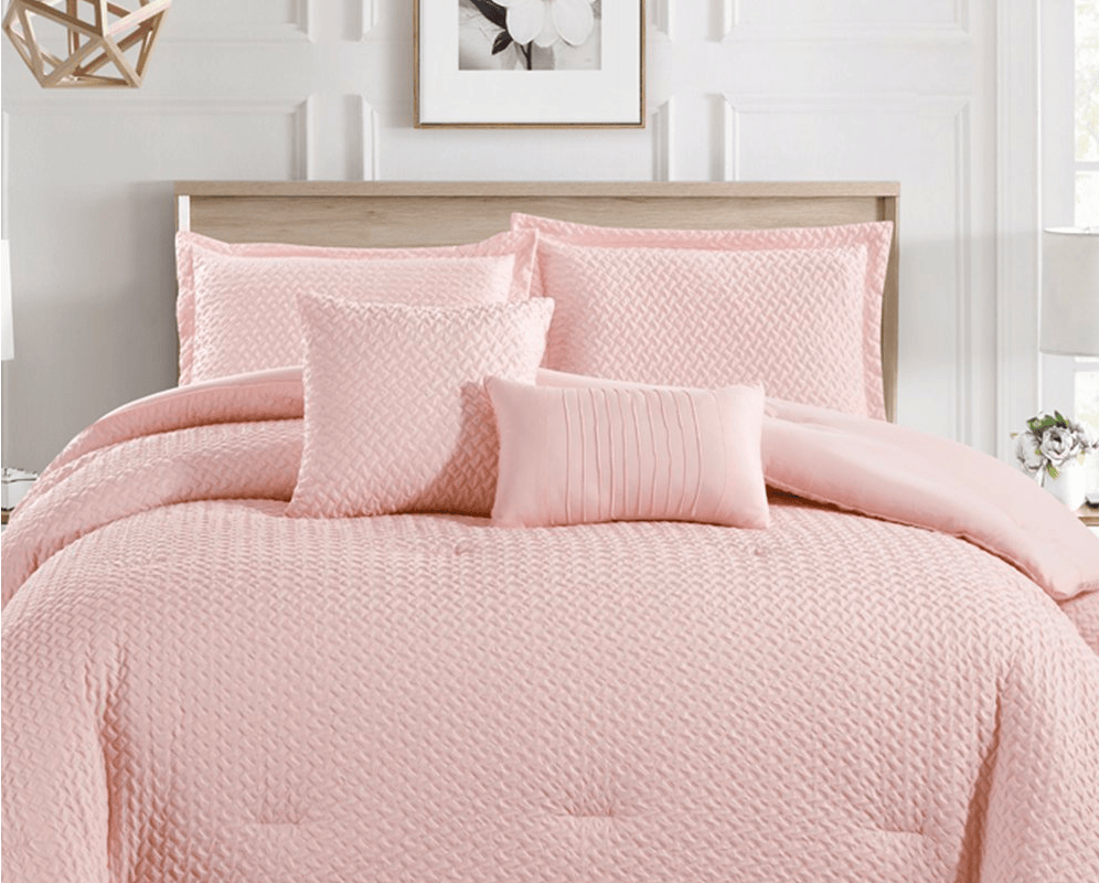 7-Piece Textured Comforter Sets, Only 