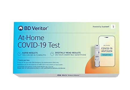 BD Veritor At-Home COVID-19 Test Kit, 2 Tests