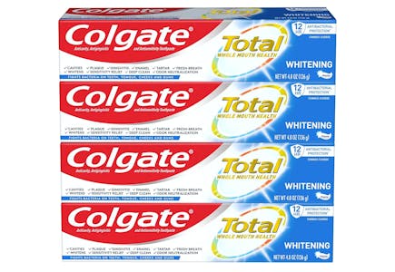 Colgate Whitening Toothpaste 4-Pack