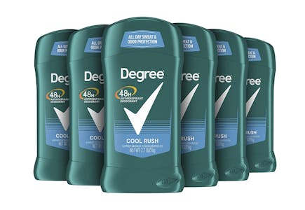 Degree Antiperspirant Deodorant 6-Pack