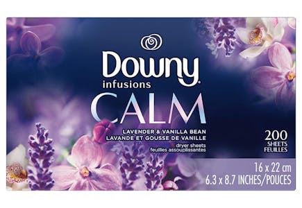 2 Downy Infusions Dryer Sheets