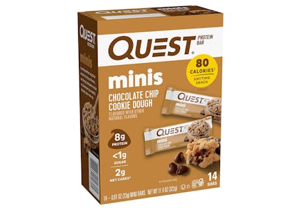2 Quest Mini Chocolate Chip Bars