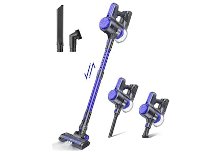 Blue Cordless Stick Vacuum
