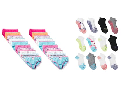 2 Hanes Kids' Underwear & Socks