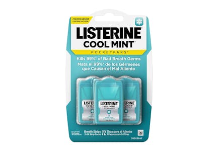 2 Listerine Pocketpaks 3-Count