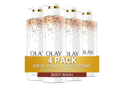 Olay + Cocoa Butter Exfoliating Body Wash