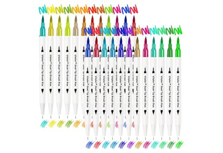 Dual Tip Brush Pens 24-Count