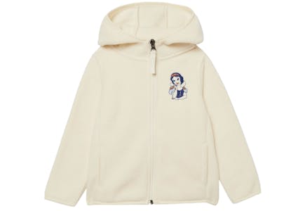 Snow White Polar Fleece Full-Zip Hoodie Jackets