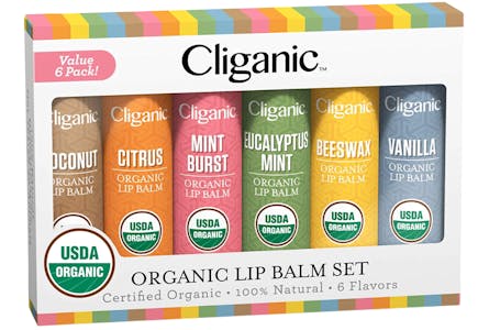 6 Flavor Lip Balm Set