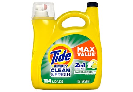 2 Tide Simply Liquid Laundry Detergent