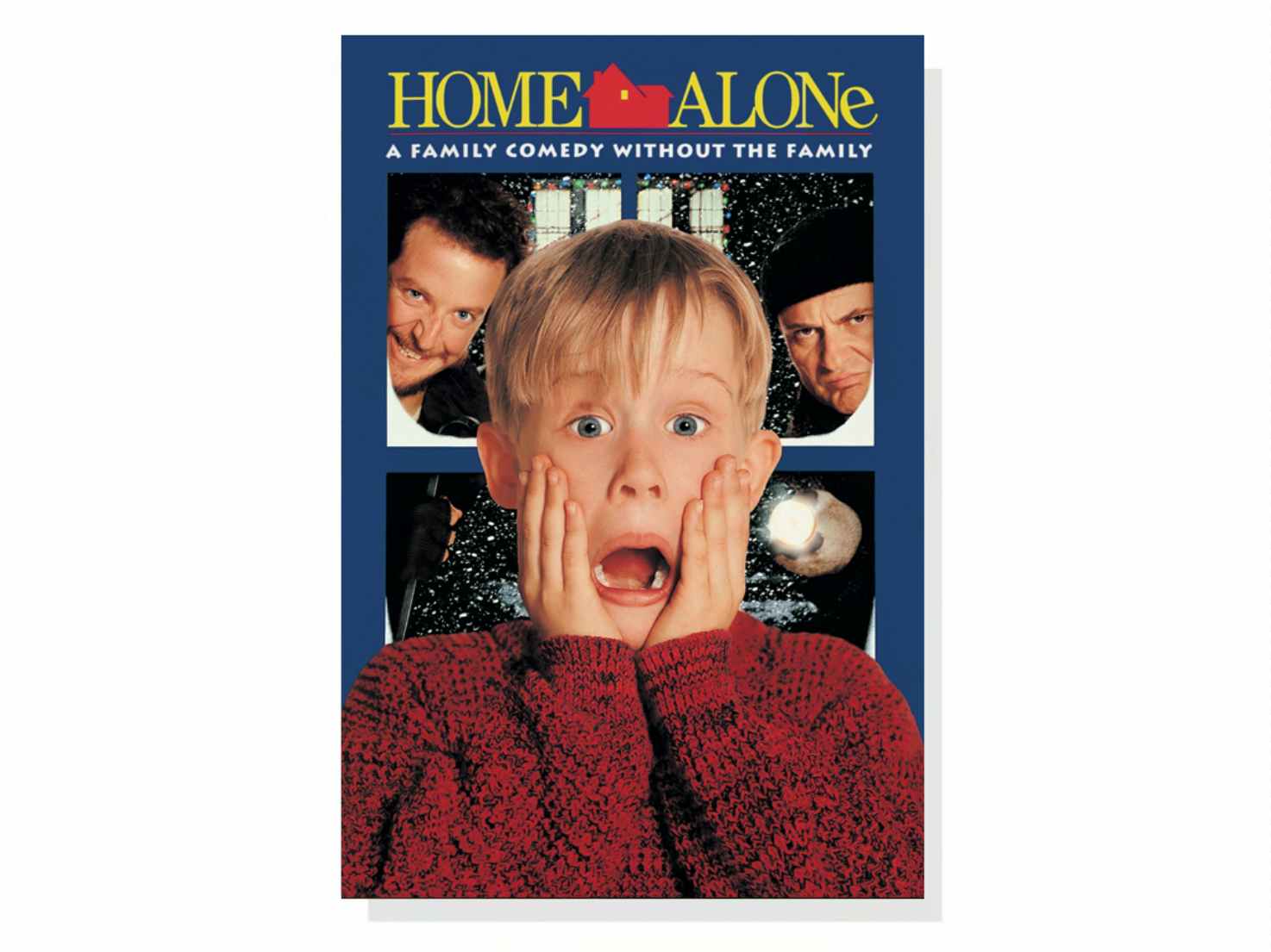 Movie poster for Home Alone, one of the best Christmas movies on Disney Plus.