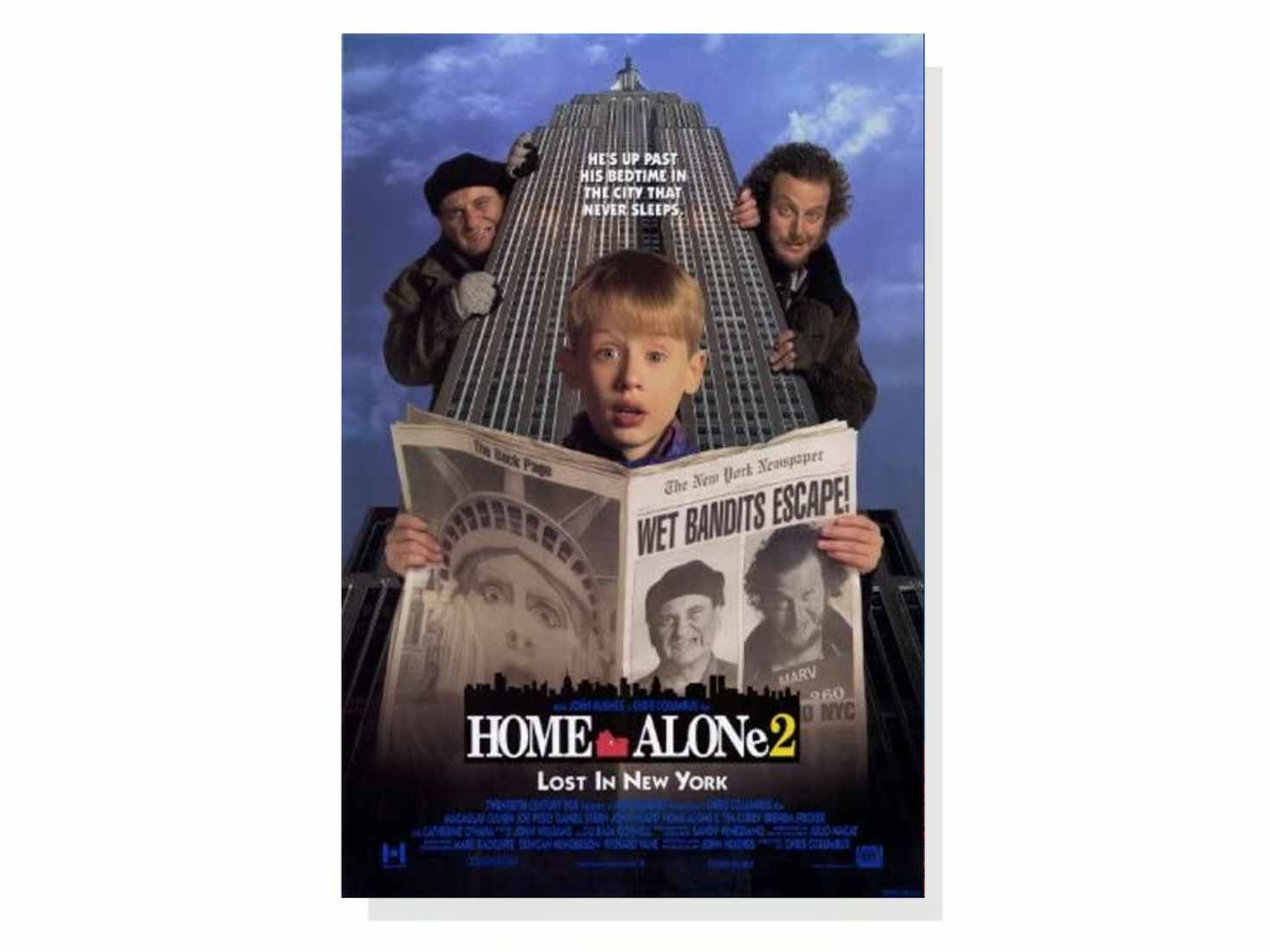 Movie poster for Home Alone 2, one of the best Christmas movies on Disney Plus.