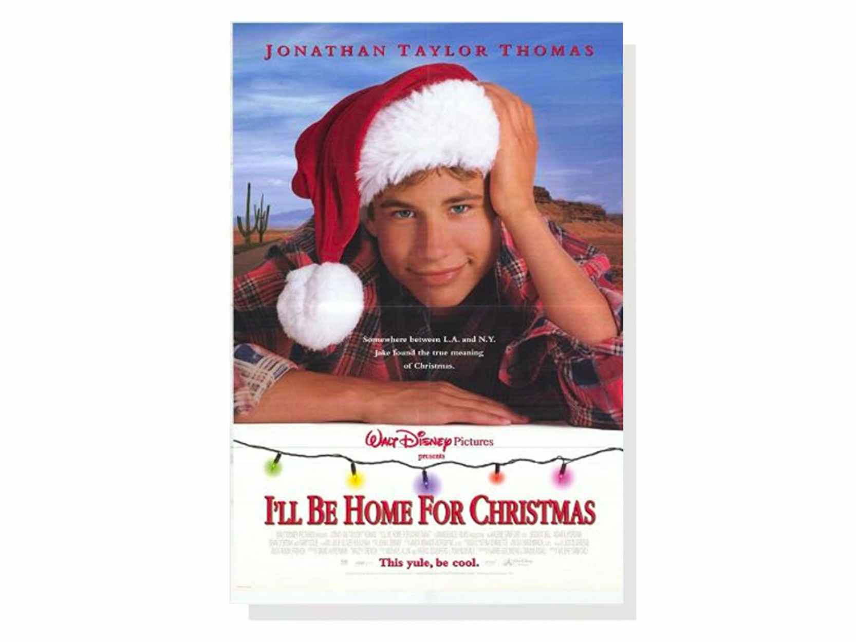 Movie poster for I'll Be Home for Christmas, one of the best Christmas movies on Disney Plus.