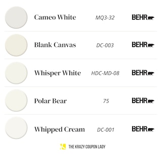 best white interior paint colors