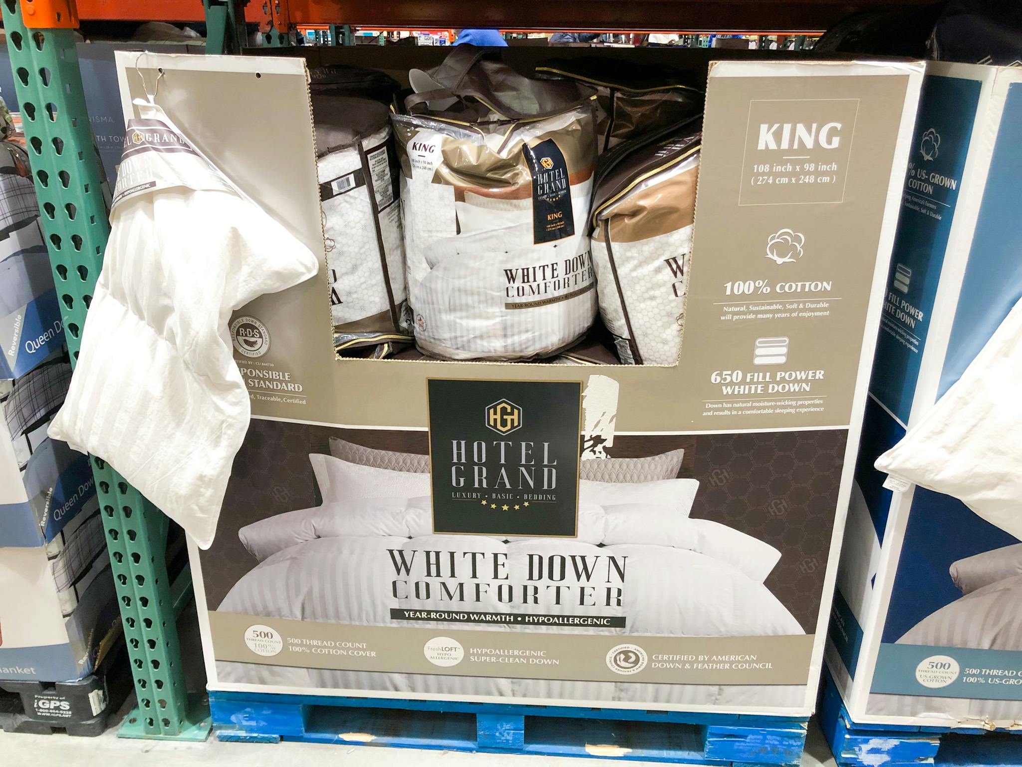Hotel Grand White Down Comforter, 80 & Up at Costco The Krazy Coupon