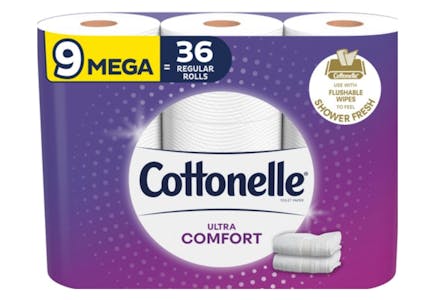 2 Cottonelle Toilet Paper 9-Packs