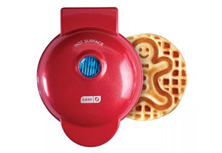 Dash Mini Waffle Maker, Gingerbread