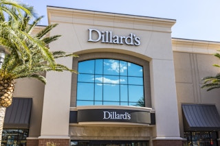 A Dillard's store front
