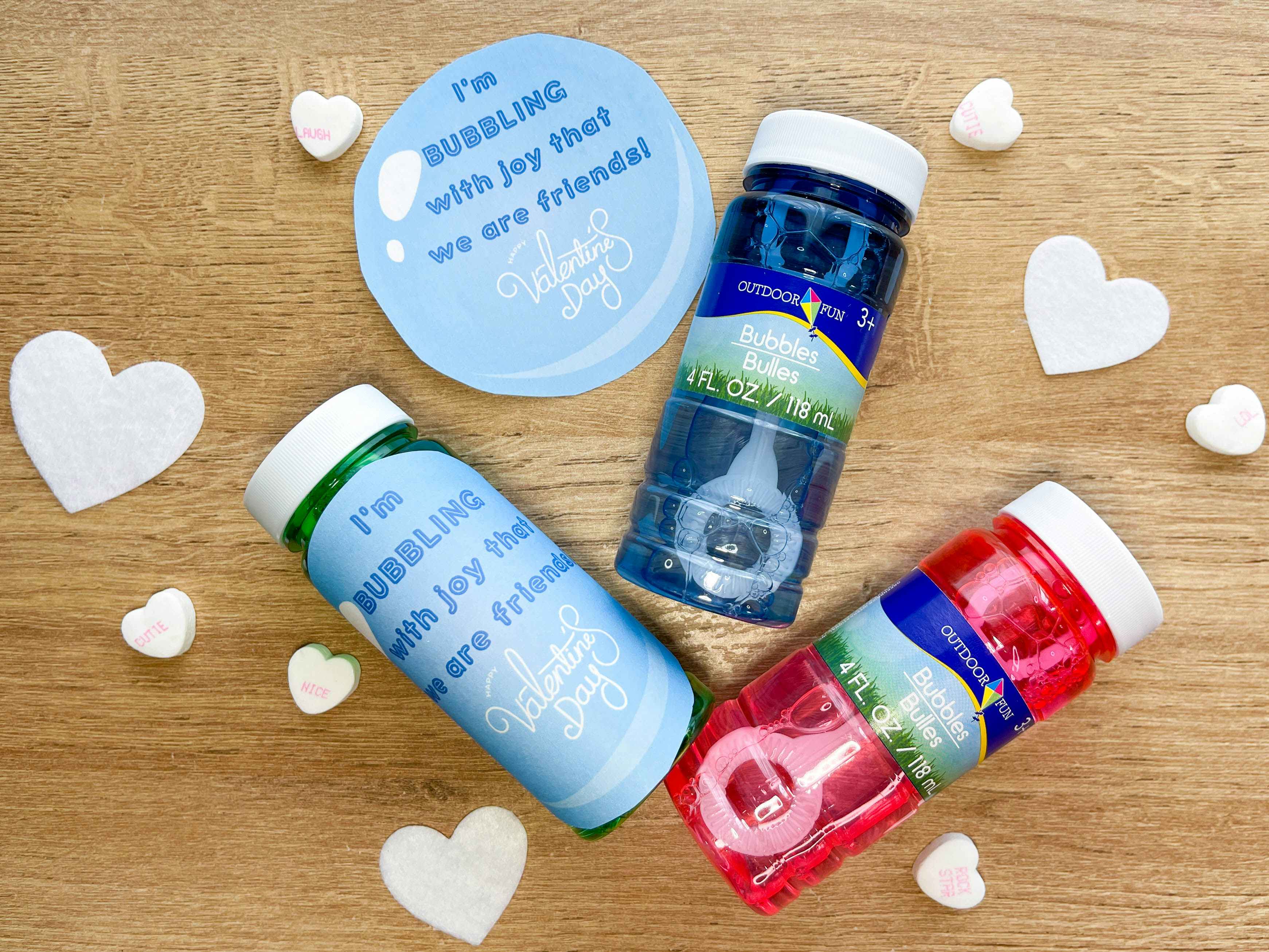 diy valentines made from bubbles