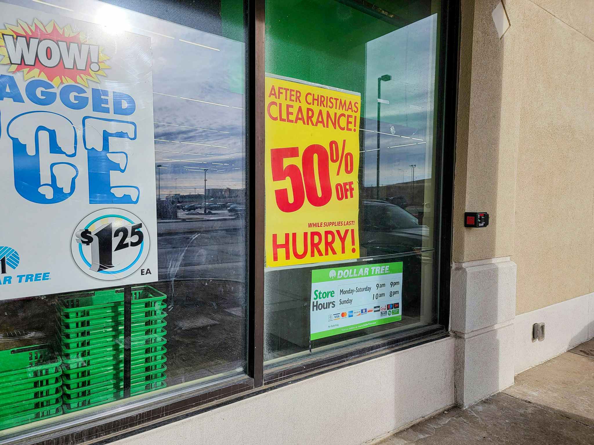 50% off christmas clearance sign
