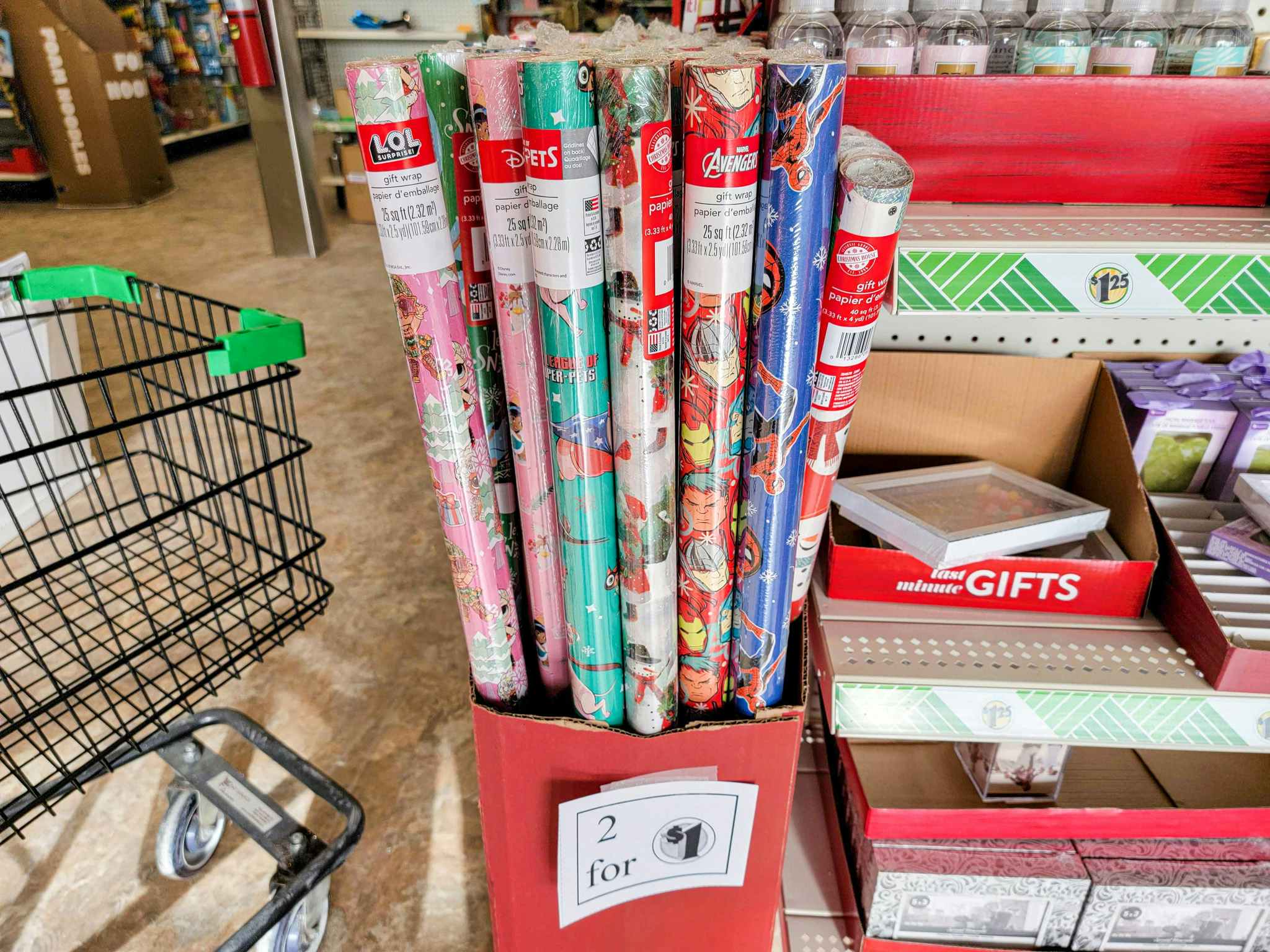 Kids Kraft Christmas Wrapping Paper Set (125 Sq Ft) - 5 Rolls