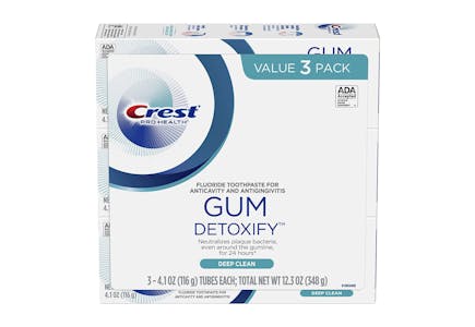 Crest Toothpaste Gum Detoxify 3-Pack