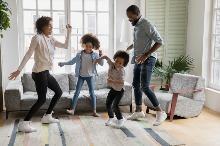 Family dancing