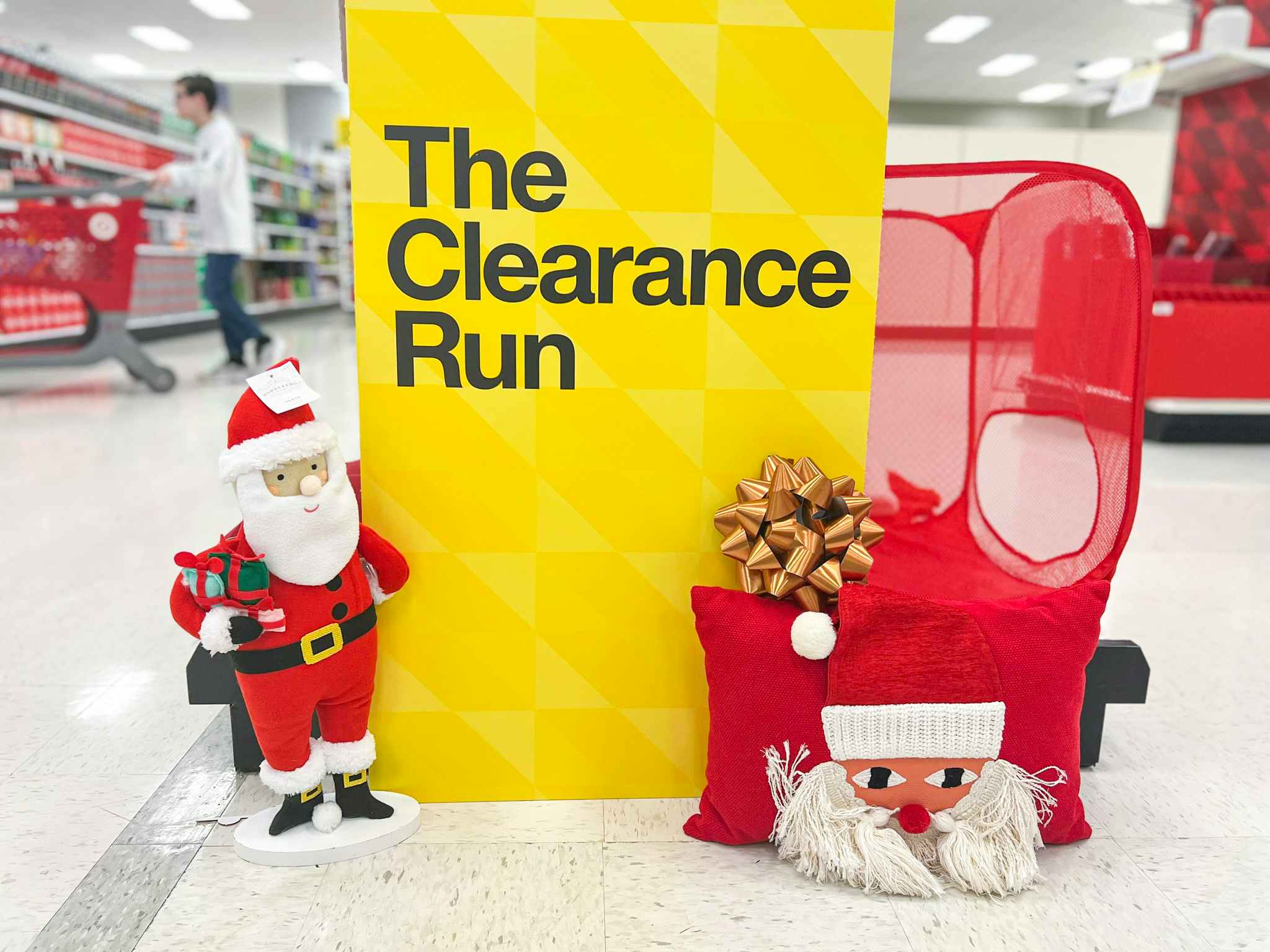 christmas clearance target sign