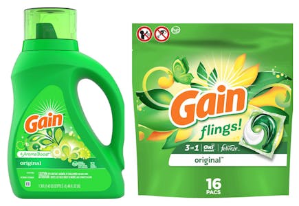 8 Gain Laundry Detergents
