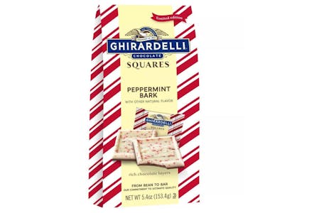 4 Packages of Ghirardelli Holiday Peppermint Bark Chocolate