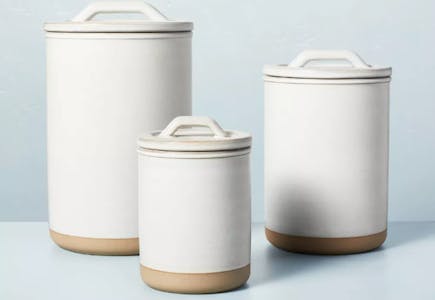 Hearth & Hand Modern Stoneware Canister Set