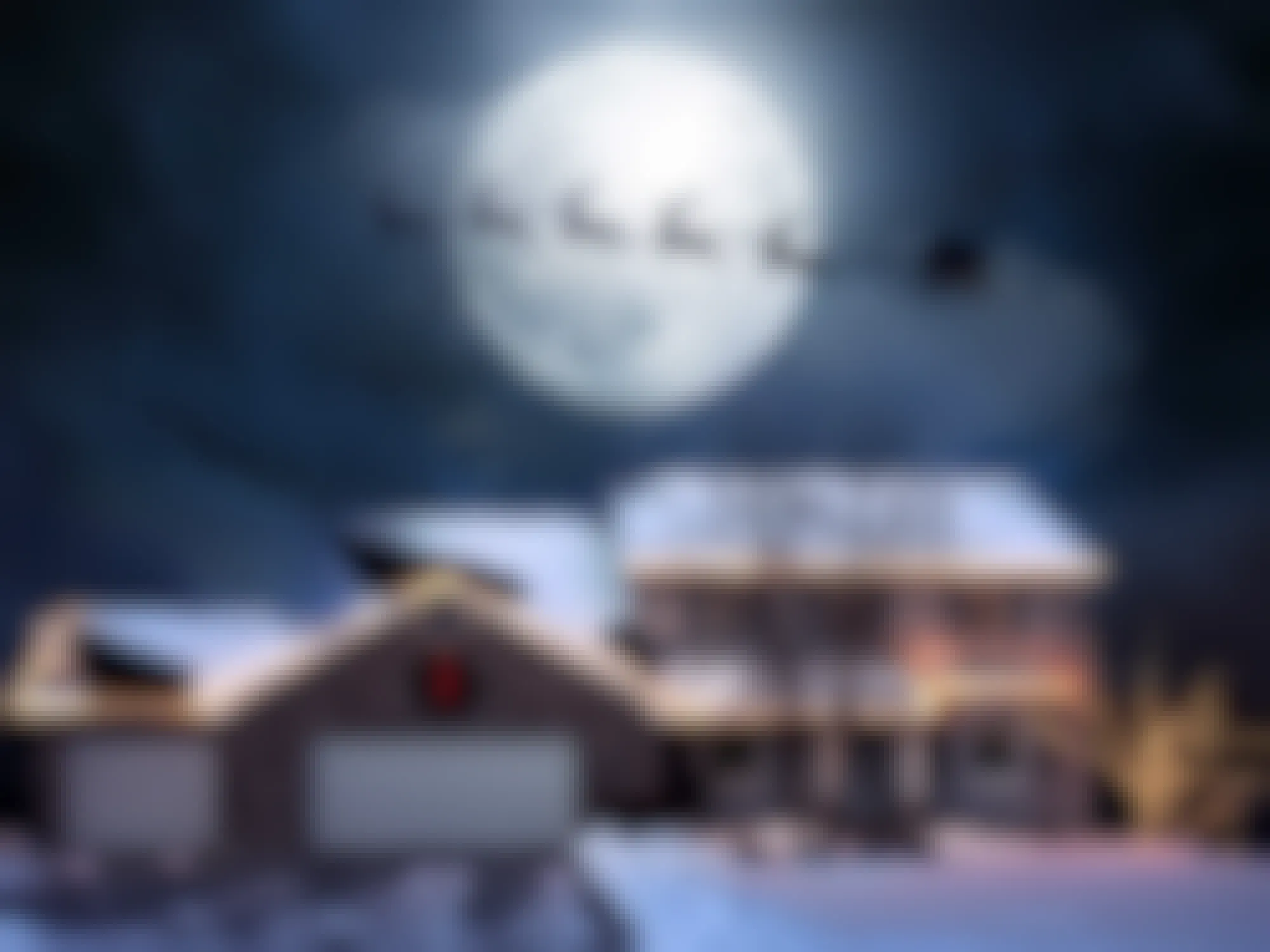 lightleap app santas sleigh in sky mockup