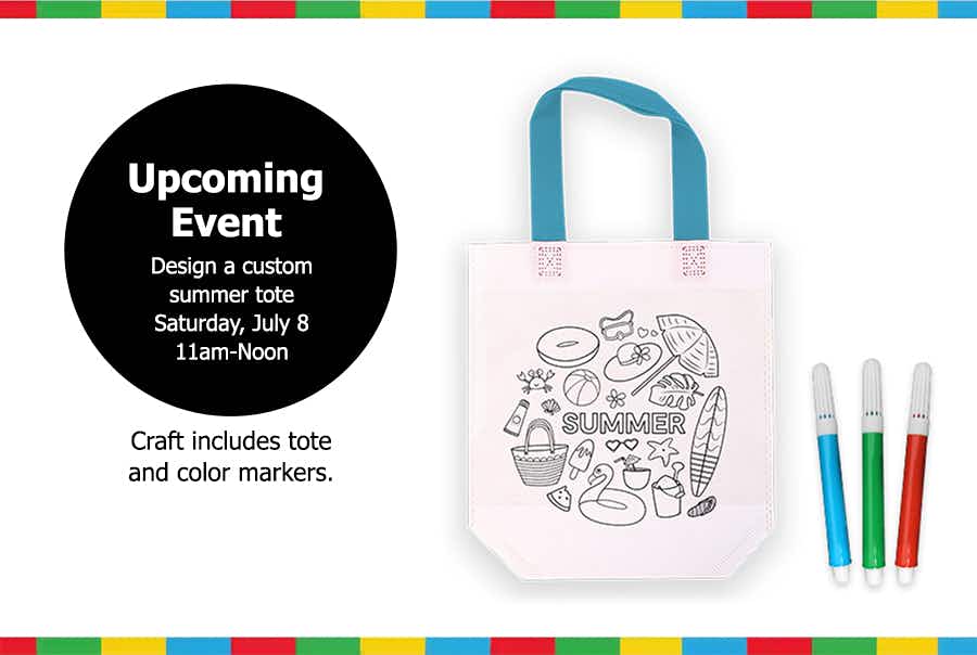jcpenney kids zone craft for summer tote upcoming july 2023 event