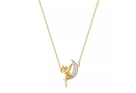 Disney's Tinkerbell Two Tone 18k Gold Necklace